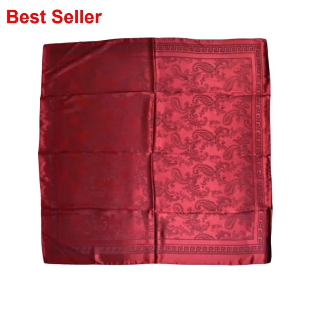 Silk Like Satin Head Scarf 35x35 Inch Square Bandana Neck Scarf